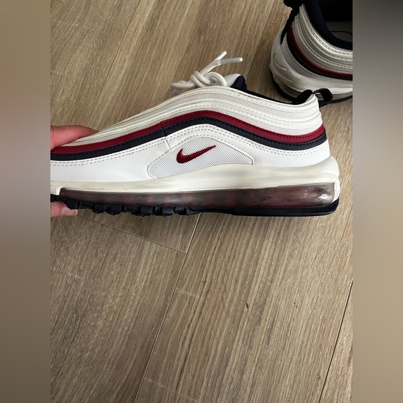 Nike Air Max 97 White Red Blue Sneakers - Picture 7 of 14